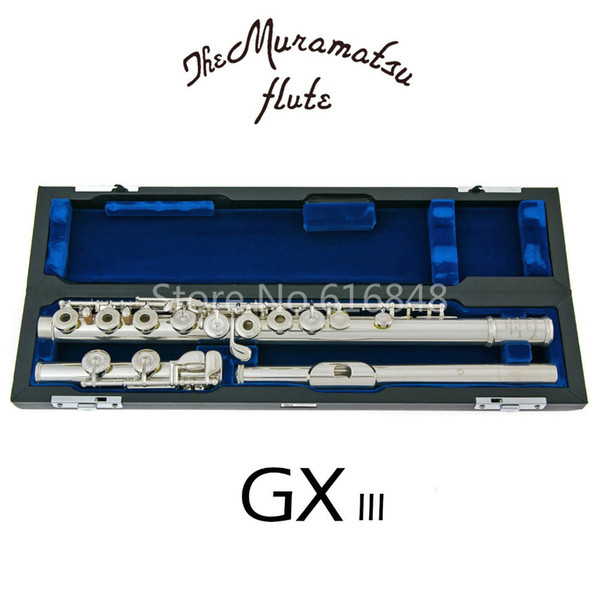 New Arrival Muramatsu GX-III High Quality Flute E-Mechanism C Tune 16 Keys Holes Open Flute Silver Plated Flute With Case