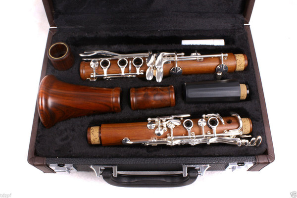 New Professional CLARINET Rosewood Wood Body Nickel Plated Key Bb Key 17 key