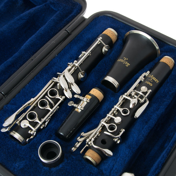 SELMER SIGNET 100 B-Flat Clarinet 17 keys Bakelite Silver Plated Key Woodwind Instruments Brand Musical Instruments With Case