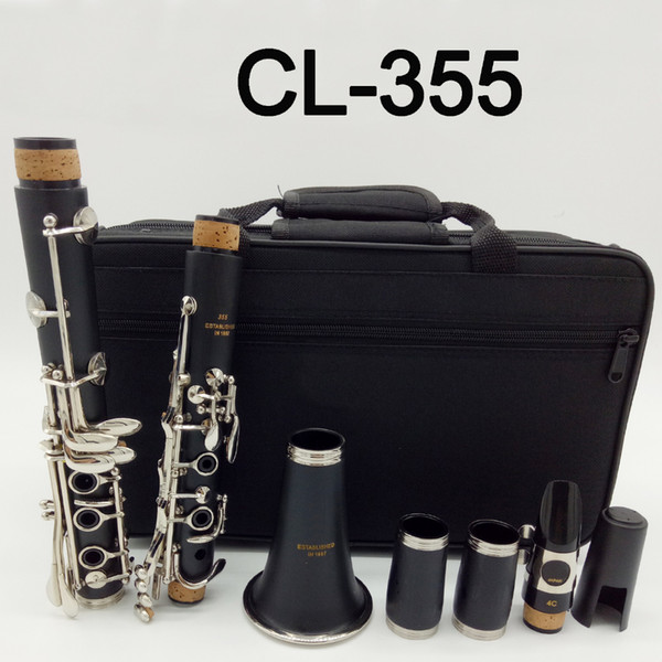 Student Clarinet Bb CL-355 Matte ABS Resin Bakelite Clarinets Mouthpiece 4C Included Case + Reeds clarinetto Woodwind instrument