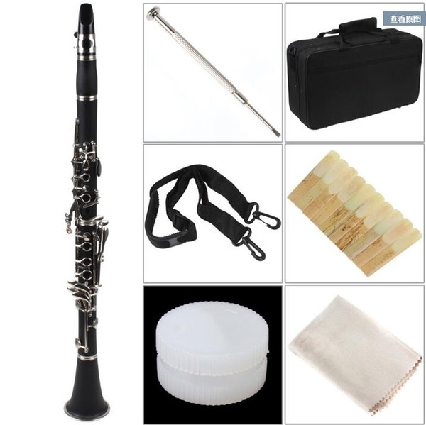 clarinet 2019 New Wholesale SUZUKI 17 key B flat two pairs of main export Nickel Plated clarinete profissional accessories free shipping