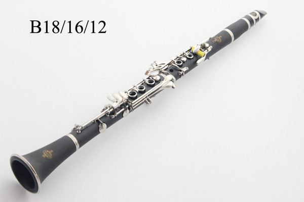 High Quality Buffet B12 B16 B18 Bakelite Bb Tune Clarinet 17 Keys B Flat Clarinet with Case Accessories Instruments Free Shipping