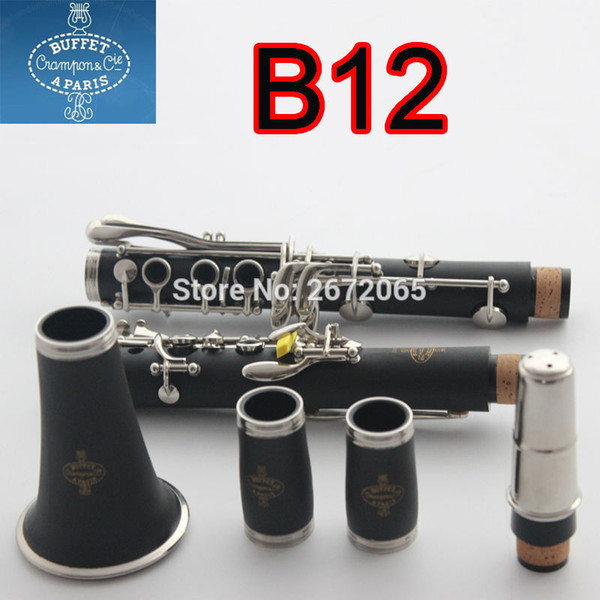 Wholesale-Brand New Clarinete Buffet Clarinet B12 B16 B18 S66 Professional 17 Key Clarinet Case Crampon Klarinet Bakelite Klarnet