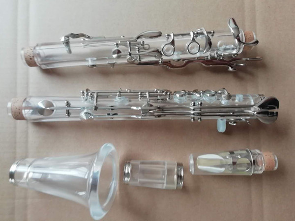 Beautifully Clarinet G Tone 18 Keys Plexiglass Nickel Plating Good Sound