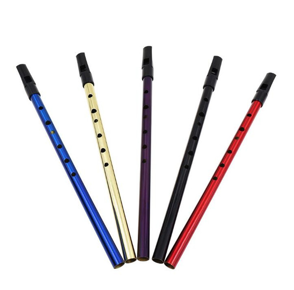 Genuine direct sale D Whistle Flute tin whistle wholesale gold black red purple blue