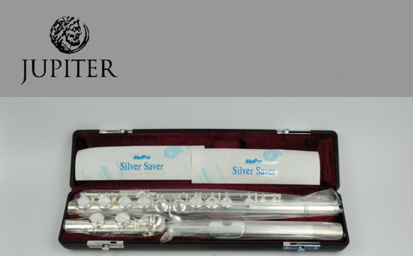 JUPITER JFL-511ES 16 Holes Closed C Key Flute Cupronickel Silver Plated Concert Flute With Case Cleaning Cloth For Students Free Shipping