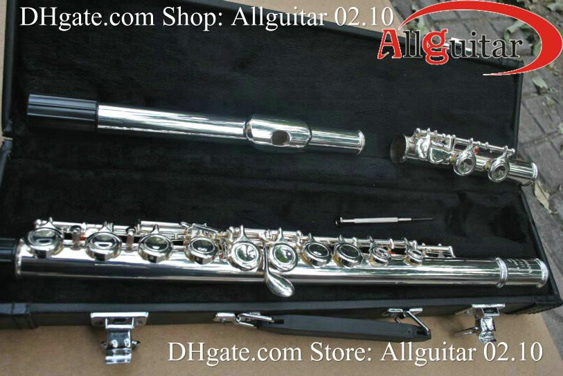 Silver Plate Fulte211 with case Closed Hole Professional Flute