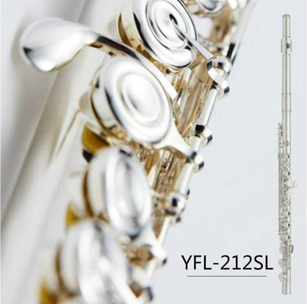 NEW Flute Musical Instrument Flute 16 Closed Holes E-Key Flute Silver Plated music professional