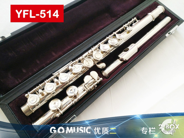 Japan Professional Flute 514 Nickel silver 16 Closed hole C tone Curve With E key instrumentos music professional flauta free shipping