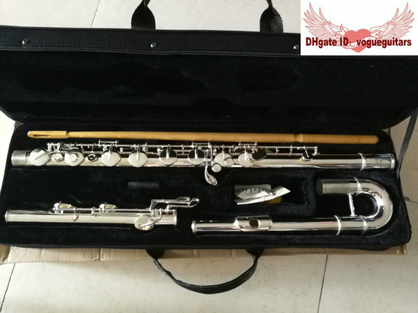 NEW Woodwind Silver big Bass Flutes free shipping With hard case