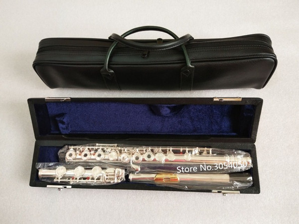 Japan case Flute Music Instrument 17 hole YFL-471 E key open music C primary Flute Gold plated With Mouthpiece performance Free