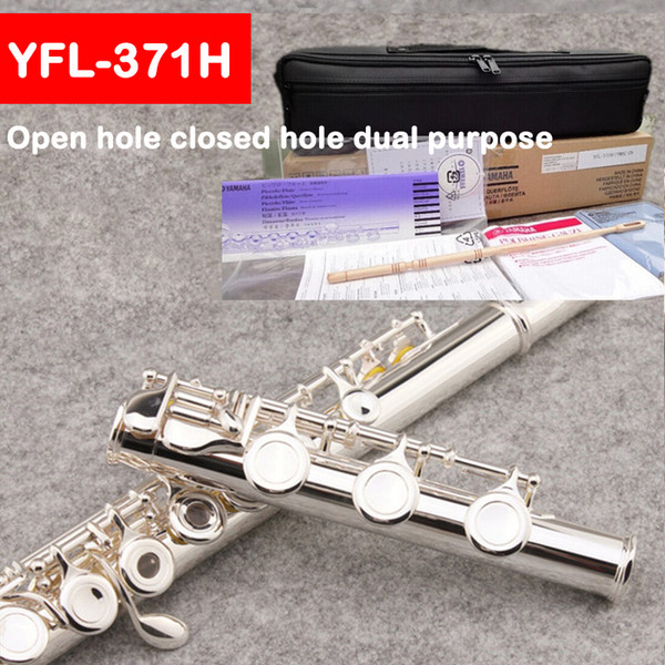 Japan flute 371H 17 hole E key Open hole closed hole flauta C flute professional music instrument flauta transversal Free shipping with box