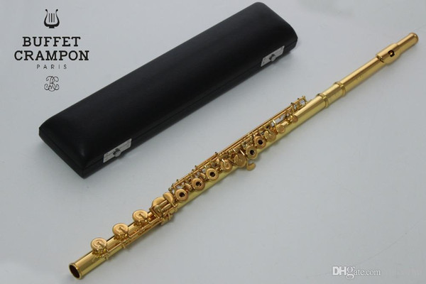 Brand New Buffet Crampon Cooper Flute BC6020 Gold Plated French Buttons 17 Holes Open Hole Professional Flute Hard Case