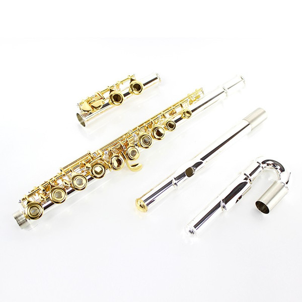 Yamaha Hot Sale Flute 271S White Copper Silver Plated Tube Gold Plated Key Flute 16 Open Hole Musical Instrument With E Mechanism