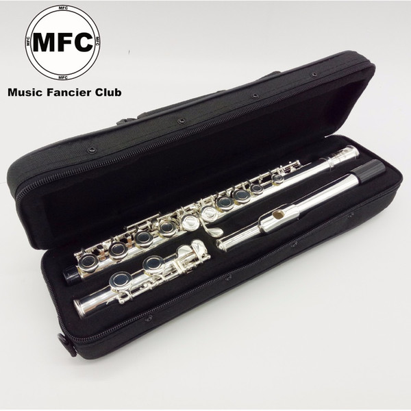 Free Shipping Brand New MFC Flute 16 Hole Closed Silver Plated Musical Instrument