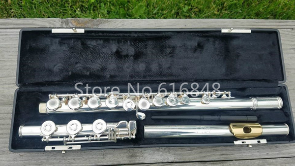 Gemeinhardt M3 Unique Gold Lip C Tune Flute Cupronickel Silver Plated Body Flute 17 Keys Open Hole New Flauta with Case Free Shipping