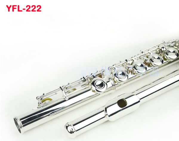 Japan Brand Flute 222 White copper musical instrument Flute 17 Holes & E-Key C Tune Closed professional Flute flauta transversal free shippi