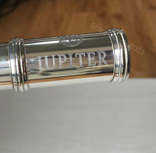 New JUPITER Flute JFL-700E 16 Holes Closed C Tune Plus E Key Flute Cupronickel Silver Plated + Leather case.