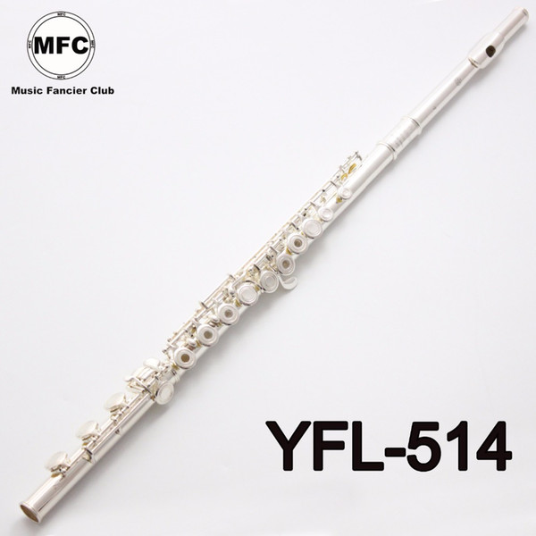 Brand New MFC Japan Profession Flute YFL-514 Standard Silver Plated Student Flute Closed Open Hole Flute Model E Key 17 Holes