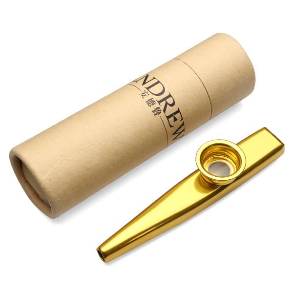 Simple Lightweight Metal Harmonica Mouth Flute Kazoo for Guitar Musical Instrument Lover Toy Gift