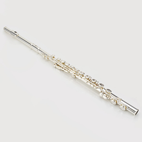 Free shipping High-grade level playing flute, 16 hole obturator E key nickel plated flute, free shipping C flute