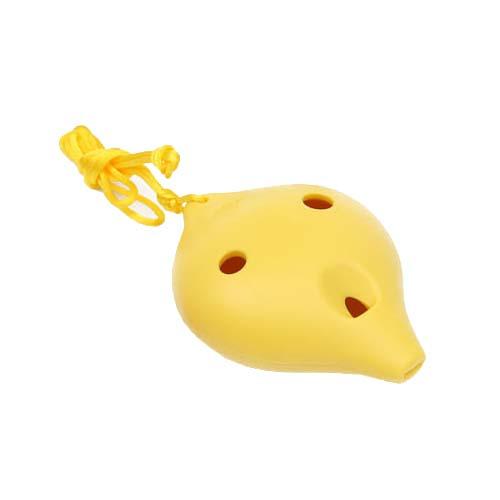 SEWS Ocarina Ceramic 6 Hole Alto C Musical Wind Instrutment Gift Legend of Time Flute Yellow