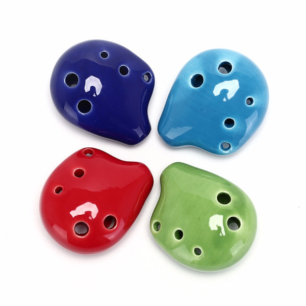 Ocarina Flute 6 Hole Soprano C Ceramic Flauta Ocarina of Time Mini Flute Kid's Toy Musical Instruments