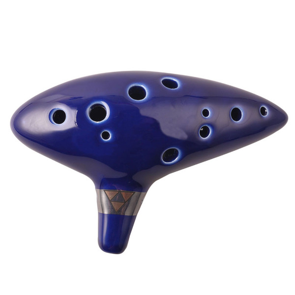 12 Hole New Ocarina Ceramic Alto C Legend of Zelda Ocarina Flute Blue Instrument