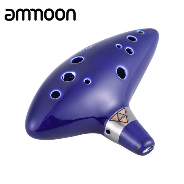 High Quality 12 Holes Ocarina Ceramic Alto C Vessel Flute Legend of Zelda Windwood Musical Instrument