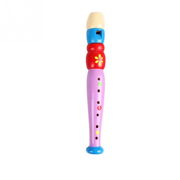 Short Flute Sound Musical Instrument Early Education Develop Type 6-Holes Recorder Woodwind Musical Instruments for childern