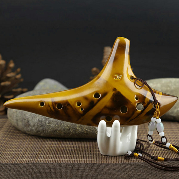 Musical Accessories 12 Hole Legend Zelda Ocarina of Time Alto C Smoldering Ceramic Flute Ocarina