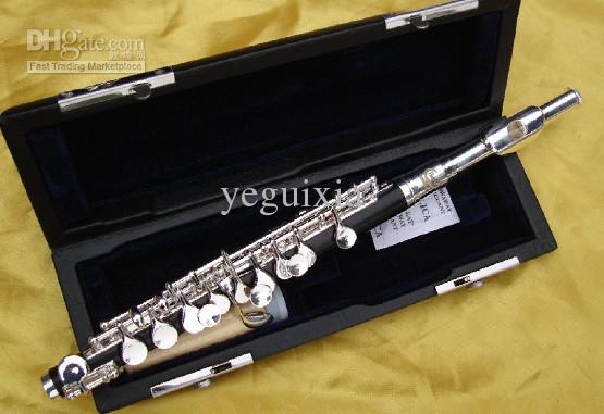 wholesale Similar Wood Gold Plate Piccolo Flute with Case