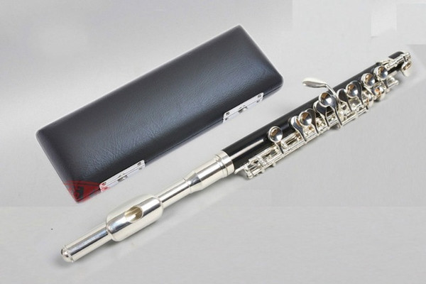 New Piccolo Composite wood Body Silver Plated Keys Closed Hole Case #2