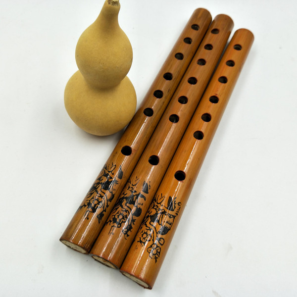 Special offer Bamboo six-hole student flute Long about 24cm Cheap musical instrument flute Xiao whistle musical instrument