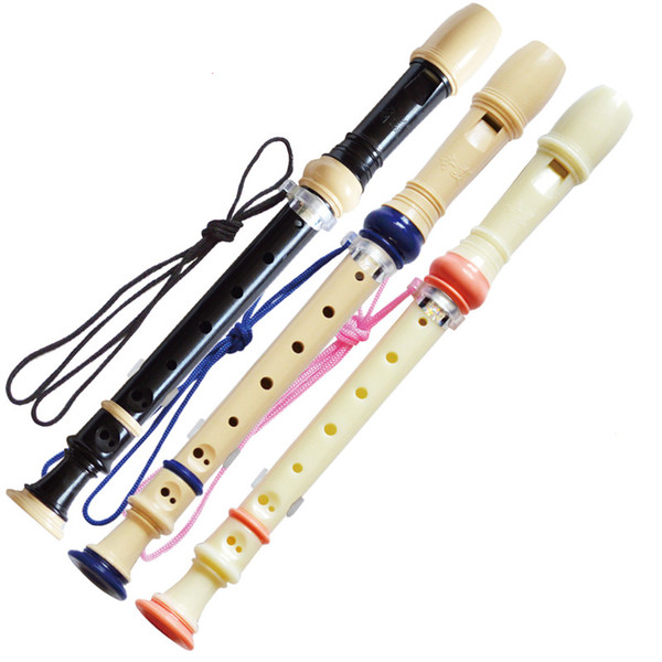 Hot Selling German 8 Holes Soprano Plastic Recorder C Key Clarinet 3 Color to Choose Flute for beginner Student Gift