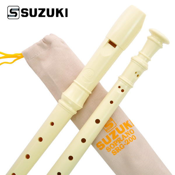 High-Quality SUZUKI SRG-200 Germany Type 8-Holes Soprano Recorder/ Flute Student Beginner Recorder