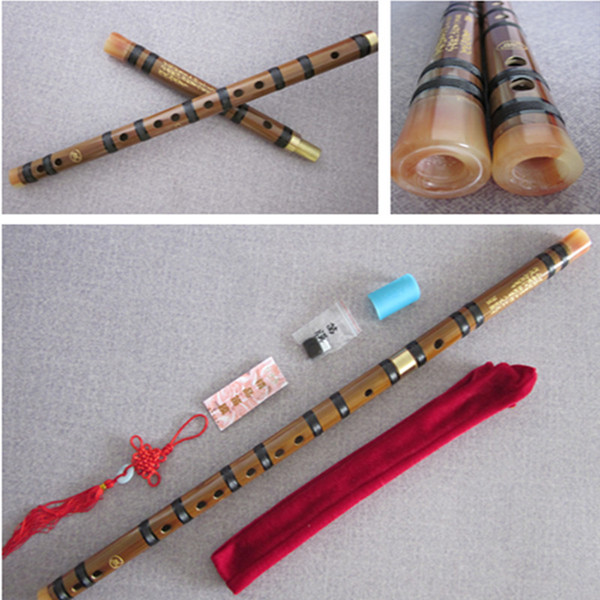 Chinese Bamboo flute Natural bamboo dizi national musical instruments Professional flauta Two section with brass plug