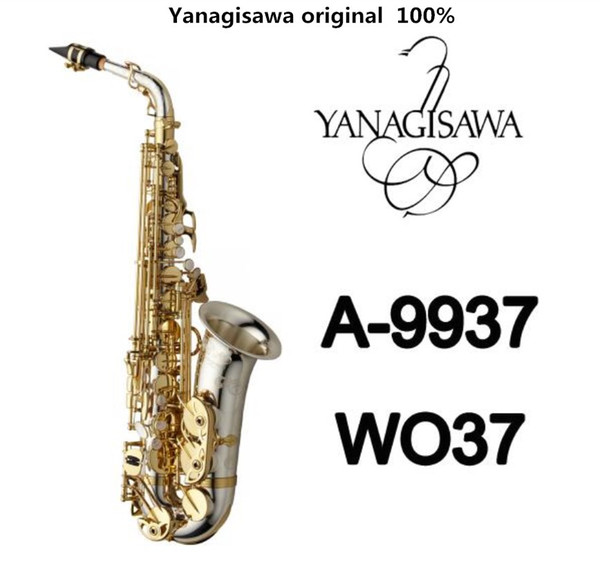 Brand NEW YANAGISAWA A-WO37 Alto Saxophone Nickel Plated Gold Key Professional YANAGISAWA Super Play Sax Mouthpiece With Case