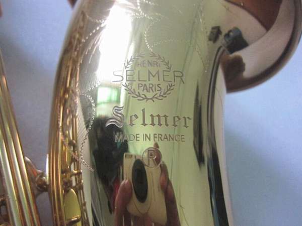 Selmer Mark VI Saxophone Tenor Sax Musical Instruments Professional Tenor Sax Gold Lacquer Mouthpiece Reeds Neck Tenor Free