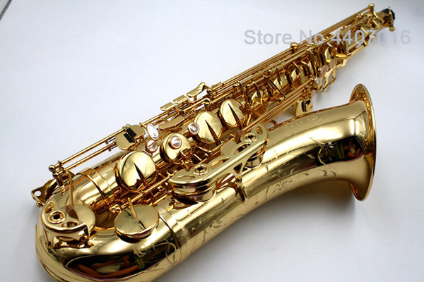 French high quality Selmer 802 tenor full body carved saxophone Gold-plated brass Bb Flat sax professional instrument with case mouthpiece