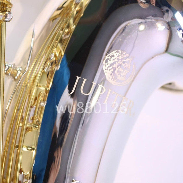 Jupiter JTS-1100SG Bb Tenor Saxophone Brass Silver Plated Body Gold Lacquer Key Sax B Flat Musical Instrument With Canvas Case