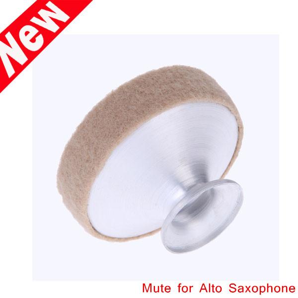 New Alto Saxophone Sax Aluminum Mute Silencer Metal Dampener Light-weight Design Top Quality Saxophone Accessories