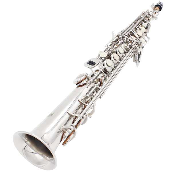 Factory direct selling silver soprano straight pipe Sax down B wholesale