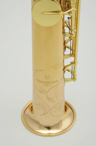 Yanagisawa S 902 B(B) Soprano Straight Pipe Saxophone Brand Quality Musical Instruments Gold Lacquer Brass Sax With Case