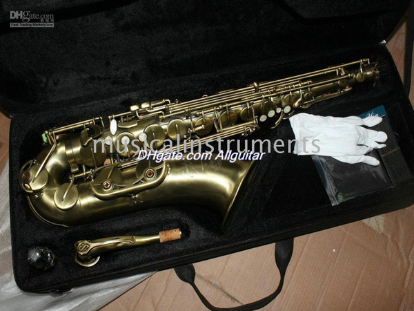 High quality bronze 54 Alto Saxophone Musical Instruments body carving With case Free shipping