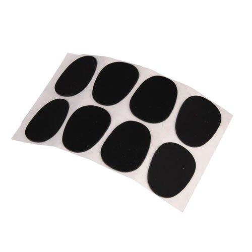 8pcs Alto Saxophone Mouthpiece Patches Pads Cushions 0.8mm Black