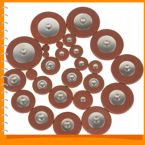 26Pcs 4.8mm Thickness Alto Saxophone Pads Professional Orange Leather Pads for Alto Saxophone Sax