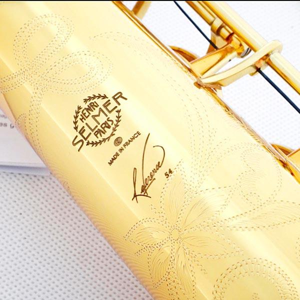 Brand New France Henri Paris Professional Soprano Saxophone R54 Gold Lacquer Musical Instruments Professional Sax Soprano R54