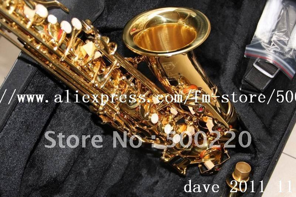 Chinaese Alto Dave Sax saxophone With Hard case sax GOLD Color