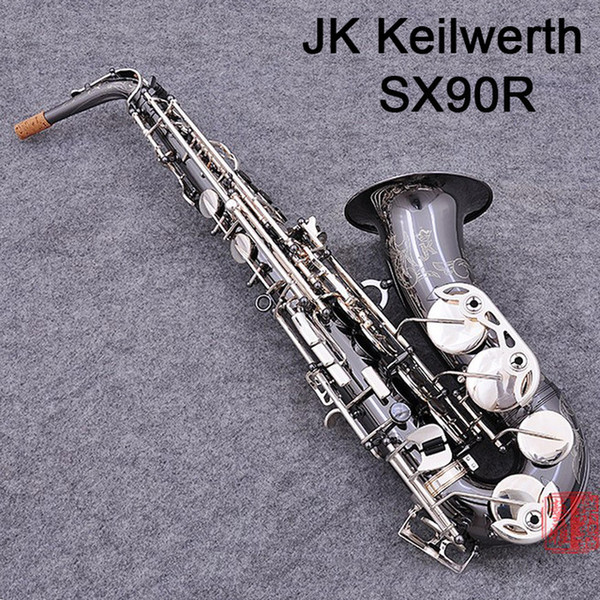 95% copy Germany JK SX90R Keilwerth alto saxophone Nickel silver alloy black Sax professional Musical instrument With Case